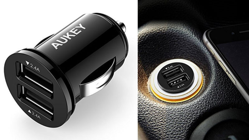 Cargador para el coche Aukey Slim, $7 con código AUKEYCS2